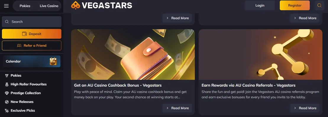 Browse casino bonus offers.